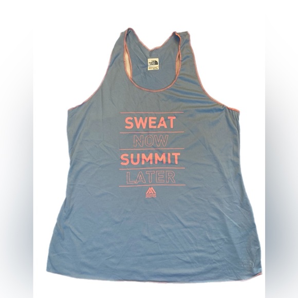 The North Face Womens Light Blue tank top XL EUC - Picture 2 of 9